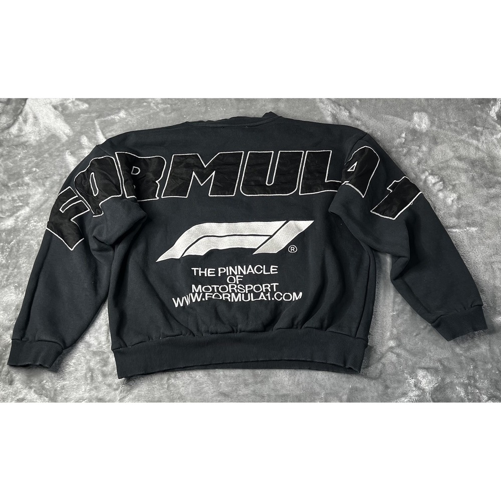 Formula 1 Sweater Men Size Large Black Crewneck Officially Licensed